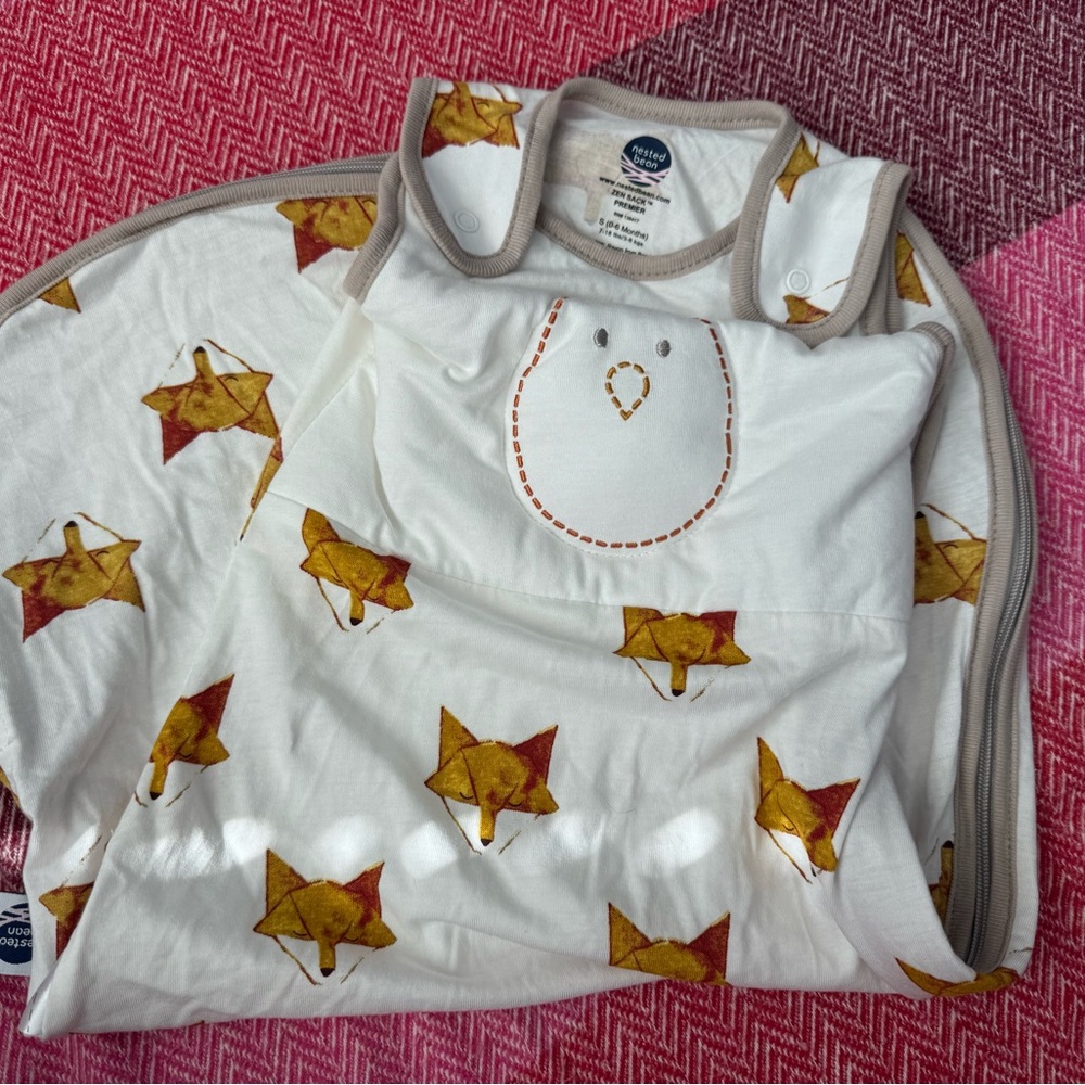 Baby Sleep Sack with Fox Print